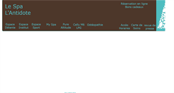 Desktop Screenshot of lantidotespa.com