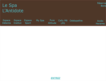 Tablet Screenshot of lantidotespa.com